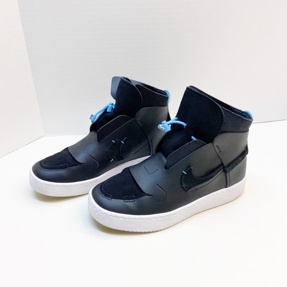 The Nike Vandalised in Black/Black-Light Blue Sneakers - Picture 3 of 10